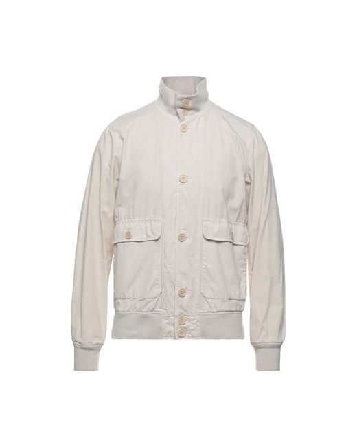 Aspesi Man Jacket Ivory Cotton Polyester Polyamide Elastane