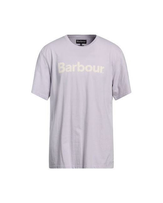 Barbour Logo Tee Man T-shirt Lilac Cotton
