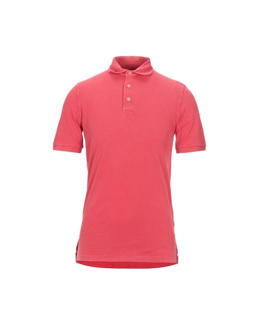 Fedeli Man Polo shirt Coral Cotton