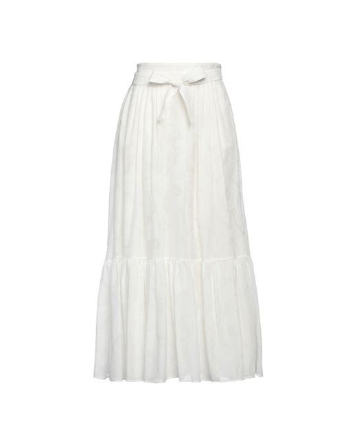 Etro Maxi skirt Ivory Cotton Silk