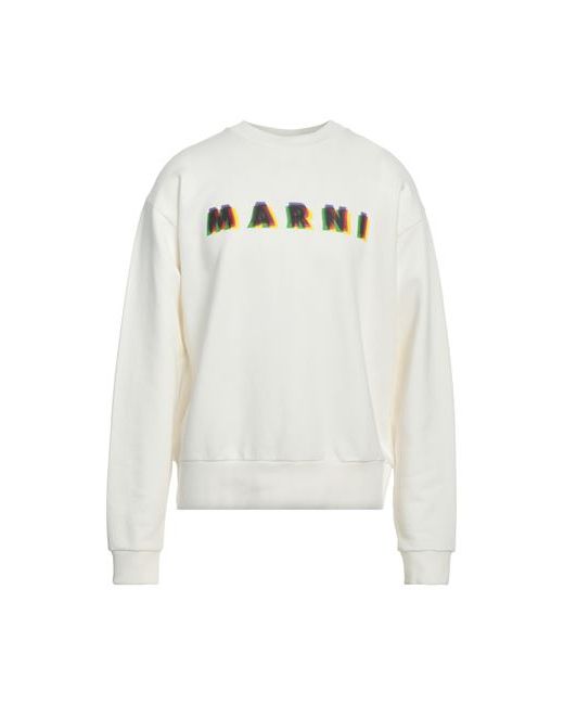 Marni Man Sweatshirt Ivory Cotton