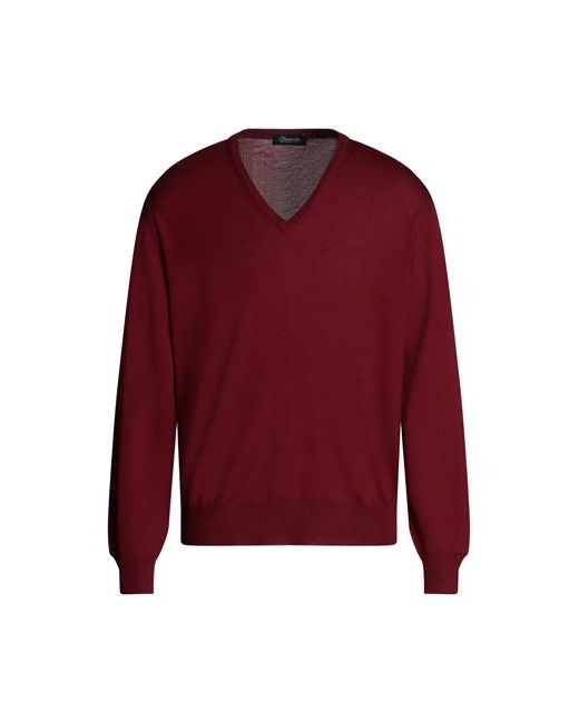 Drumohr Man Sweater Burgundy Merino Wool