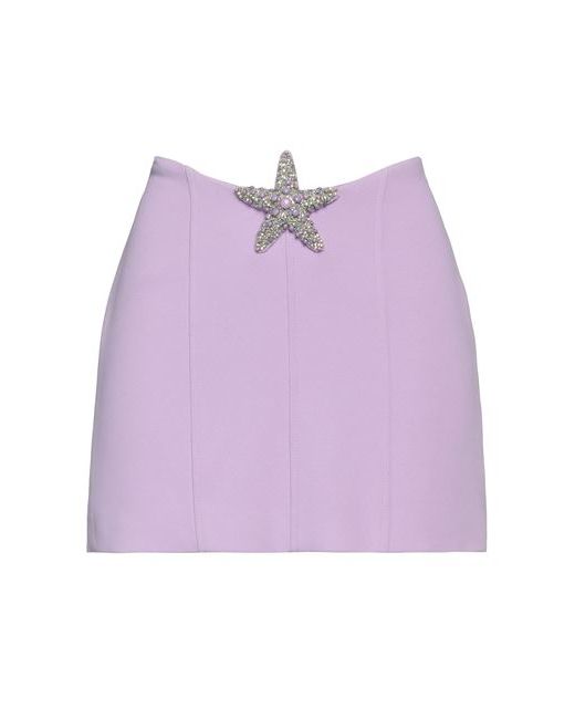 David Koma Mini skirt Lilac Acetate Viscose Elastane Glass Acrylic