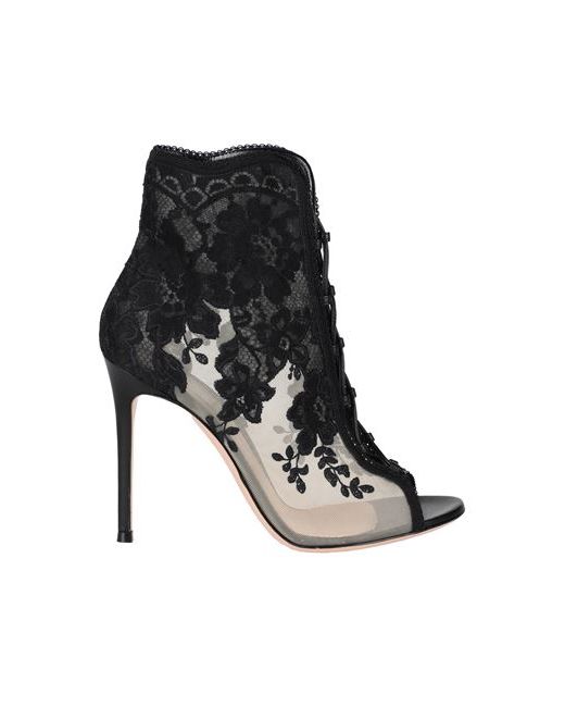 Gianvito Rossi Ankle boots Leather Textile fibers
