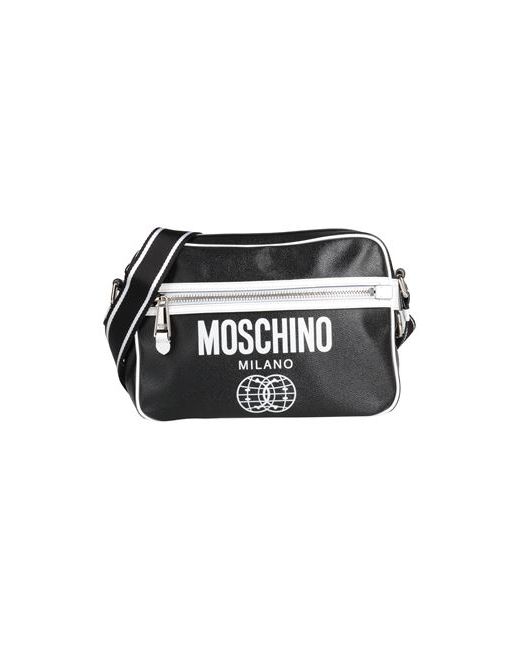 Moschino Man Cross-body bag Textile fibers Leather