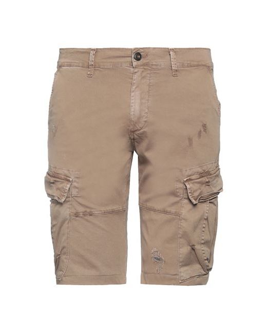 Imperial Man Shorts Bermuda Khaki Cotton Elastane