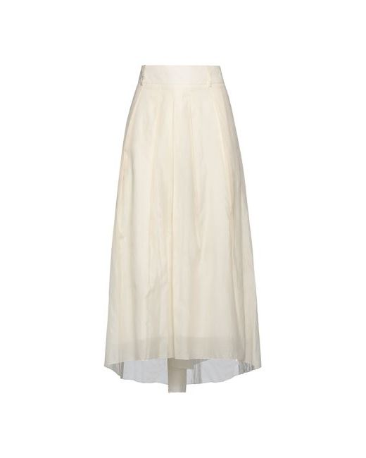Peserico Midi skirt Ivory Cotton Silk