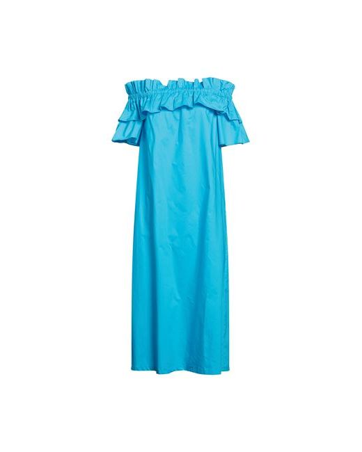 Rosé A Pois Midi dress Azure Cotton