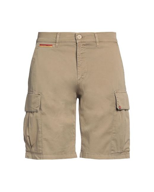 Sundek Man Shorts Bermuda Khaki Cotton Elastane