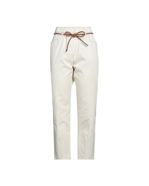 Brunello Cucinelli Pants Ivory Cotton