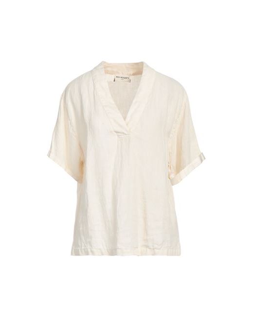 Roÿ Roger'S Top Ivory Cotton