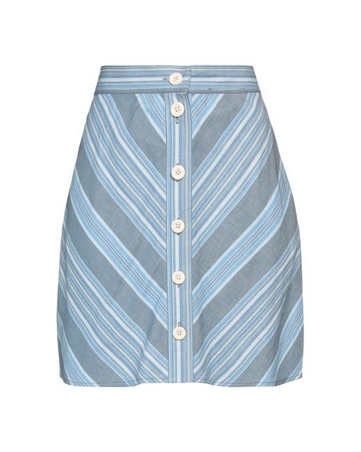 See by Chloé Mini skirt Sky Cotton Linen