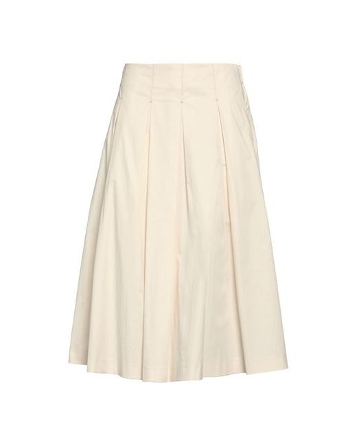 Peserico Easy Midi skirt Cream Cotton Elastane