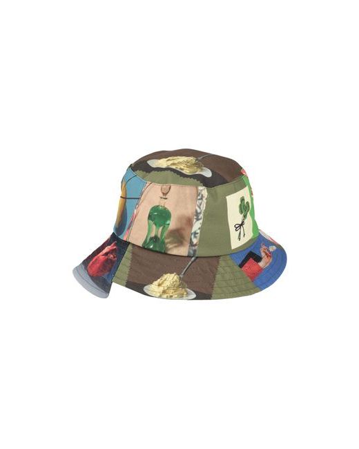 J.W.Anderson Man Hat Military ⅞ Recycled polyester Calfskin
