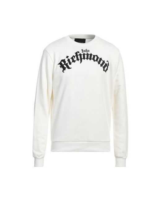 John Richmond Man Sweatshirt Cream Cotton Polyester
