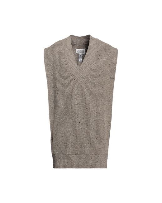 Maison Margiela Man Sweater Khaki Wool Cashmere Polyamide
