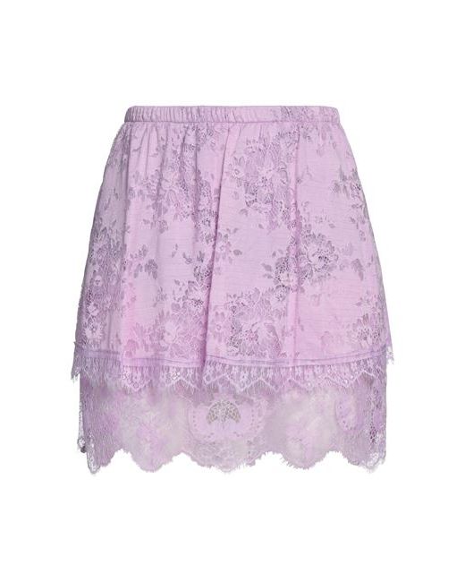 Soallure Mini skirt Lilac Cotton Polyamide