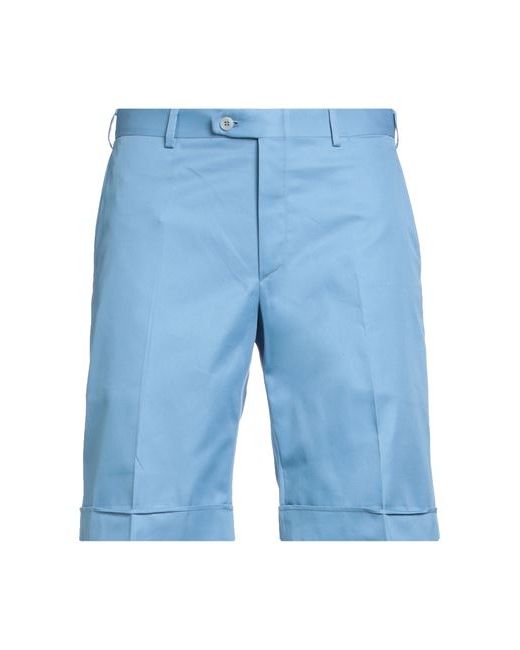 Brioni Man Shorts Bermuda Azure Cotton