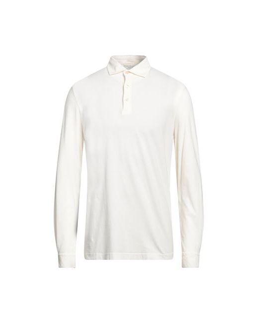 Filippo De Laurentiis Man Polo shirt Cream Cotton