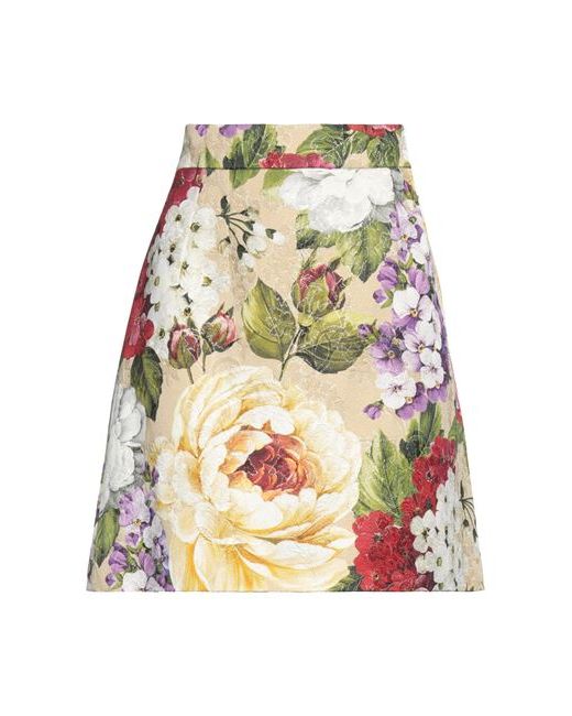 Dolce & Gabbana Mini skirt Cotton Viscose Metallic Polyester