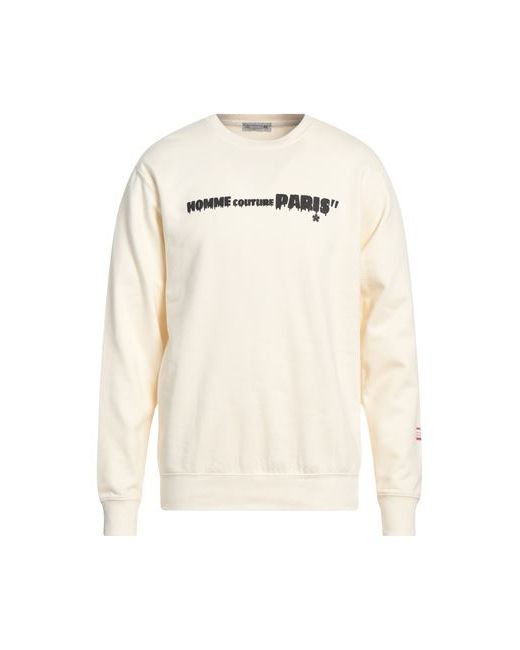 Daniele Alessandrini Homme Man Sweatshirt Cream Cotton Polyester