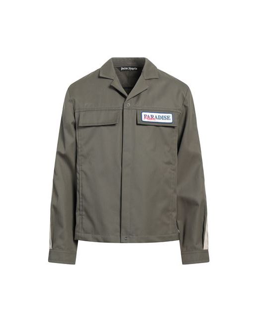 Palm Angels Man Jacket Military Polyester Cotton
