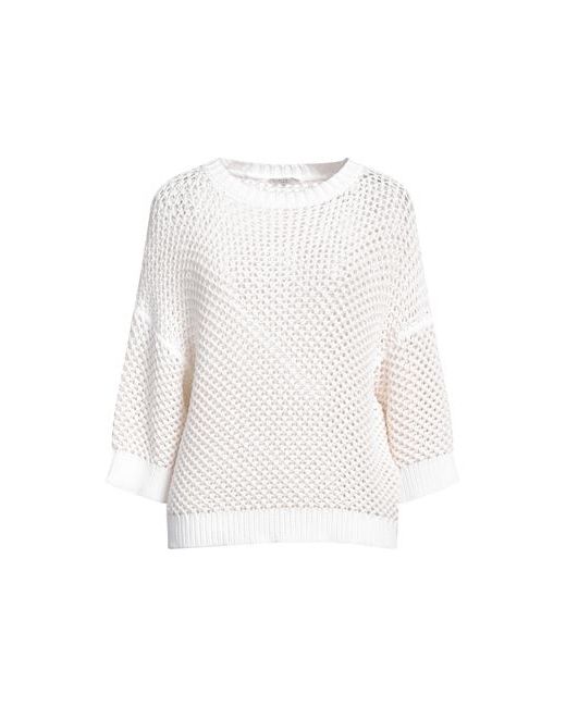 Peserico Sweater Ivory Cotton Polyamide