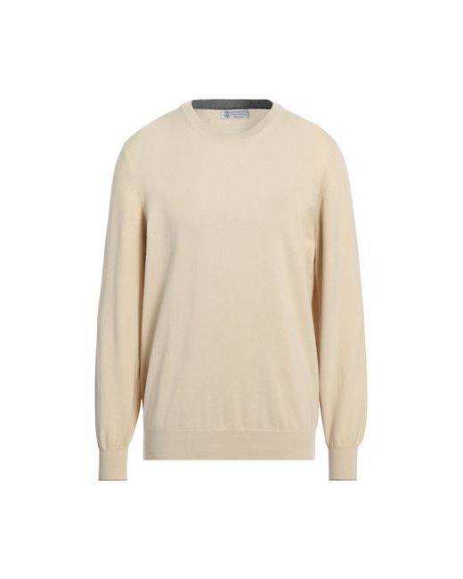 Brunello Cucinelli Man Sweater Ivory Cashmere
