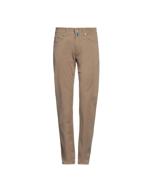 Pierre Cardin Man Pants Light brown 32W-34L Cotton Elastomultiester Elastane