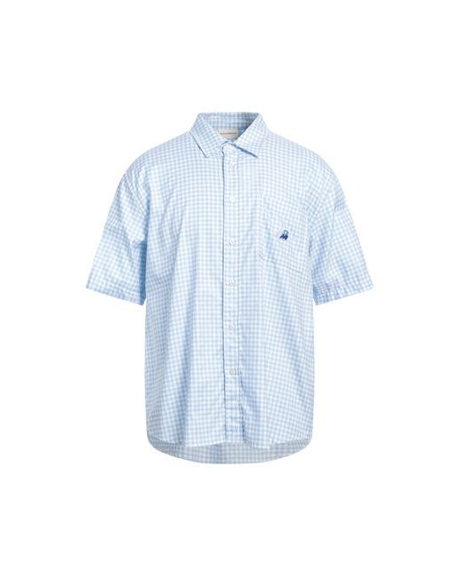 Drôle De Monsieur Man Shirt Azure Cotton