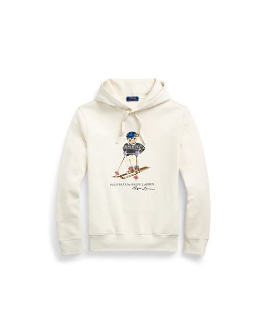 Polo Ralph Lauren Polo Bear Fleece Hoodie Man Sweatshirt Cream Cotton Polyester