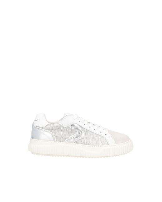 Voile Blanche Sneakers Goat skin Textile fibers
