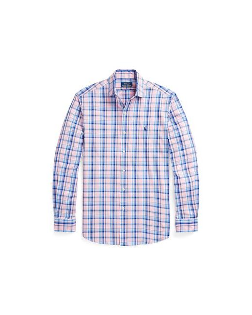 Polo Ralph Lauren Custom Fit Gingham Stretch Poplin Shirt Man Cotton Elastane