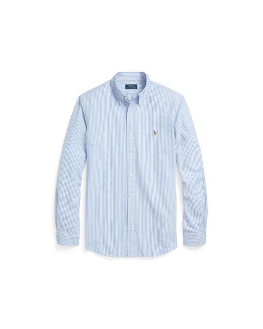 Polo Ralph Lauren Custom Fit Striped Oxford Shirt Man Light Cotton