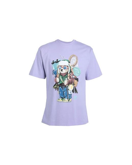 market Ultralight Bear T-shirt Man Lilac Cotton