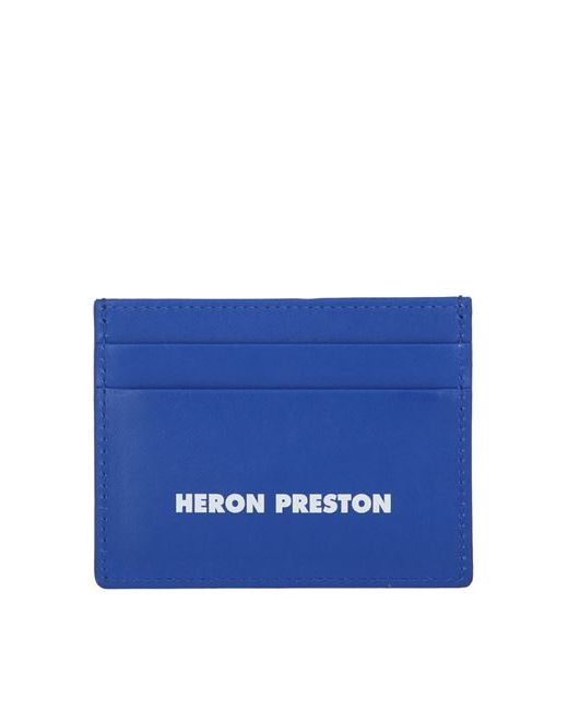 Heron Preston Logo Tape Card Holder Man Document holder Tanned leather