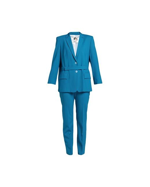 Ports 1961 Suit Azure Virgin Wool Elastane