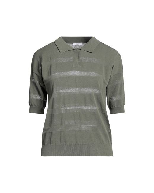 Peserico Easy Sweater Military Cotton Linen Polyamide