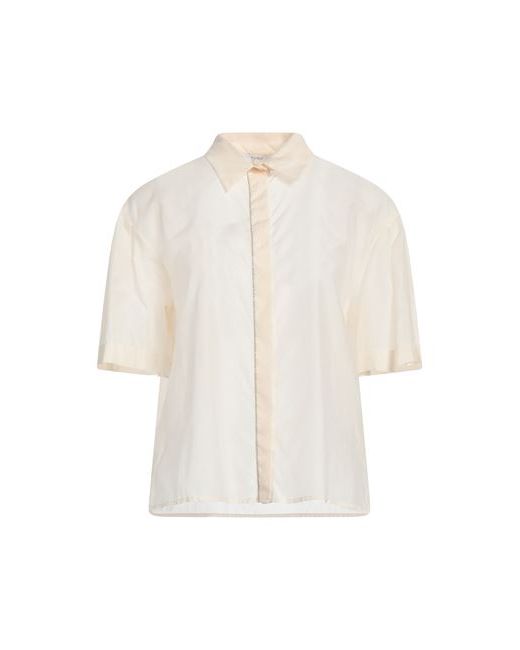 Peserico Shirt Cream Cotton Silk