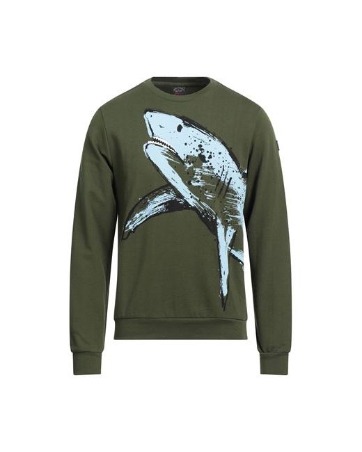 Paul & Shark Man Sweatshirt Military Cotton