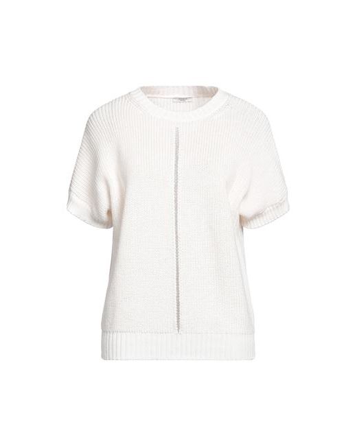 Peserico Sweater Ivory Metallic fiber Cotton