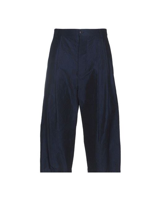 Giorgio Armani Man Cropped Pants Midnight Cotton Viscose Polyester