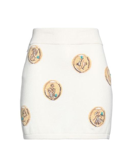 Barrie Mini skirt Ivory Cashmere
