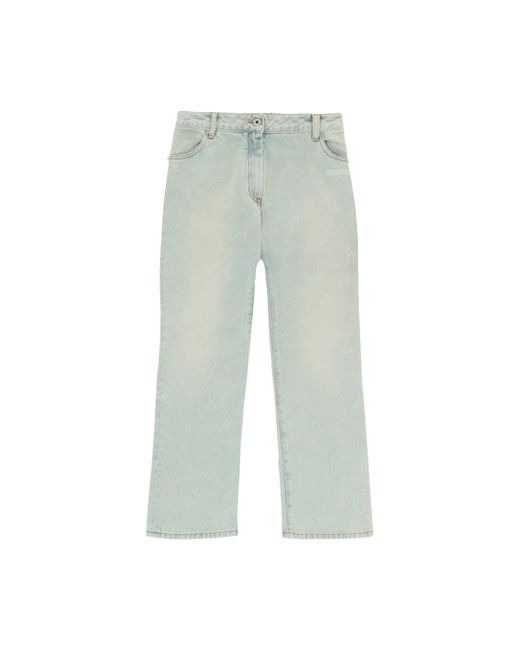 Off-White Logo Print Straight Leg Jeans Denim pants Cotton