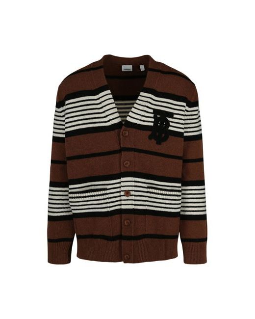 Burberry Oversized Striped Wool Cashmere Cardigan Man Multicolored