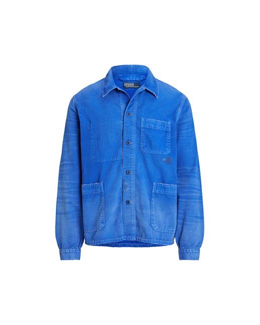 Polo Ralph Lauren Twill Utility Jacket Man Shirt Bright Cotton