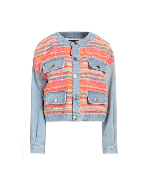 Dsquared2 Denim outerwear Coral Polyester Synthetic fibers Polyamide Virgin Wool Cotton