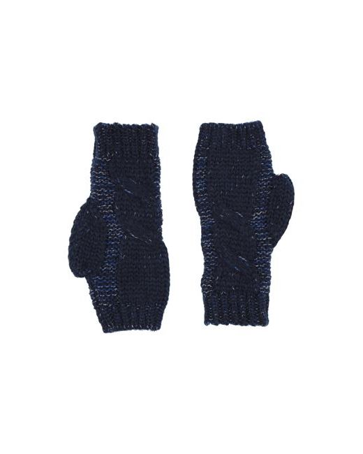 Missoni Man Gloves Midnight Wool Mohair wool Polyamide