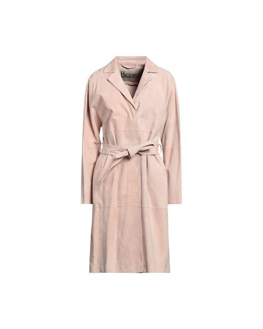 Herno Overcoat Blush Leather
