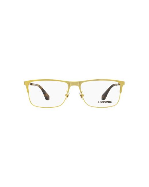 Longines Rectangular Lg5005-h Eyeglasses Man Eyeglass frame Metal Acetate